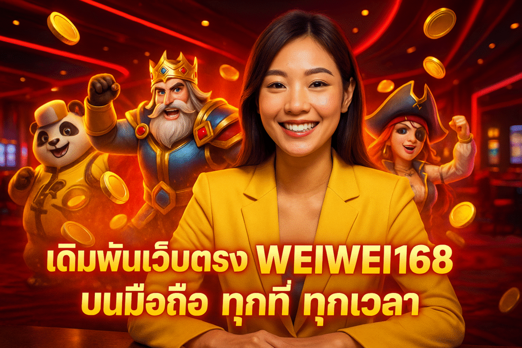 เดิมพันเว็บตรง WEIWEI168 บนมือถือ ทุกที่ ทุกเวลา