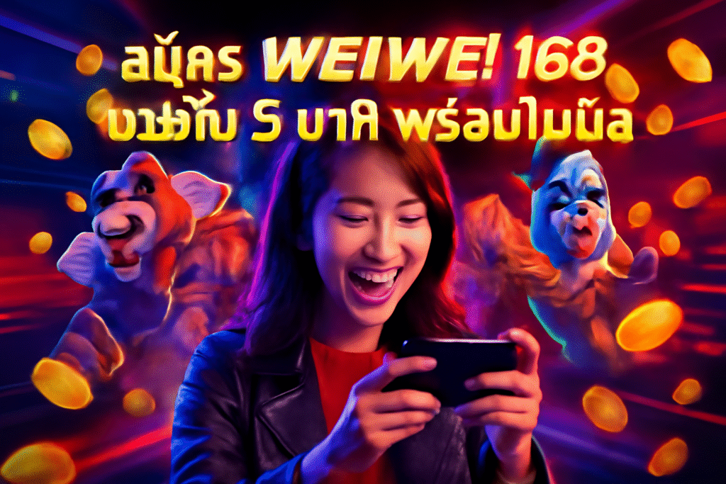 สมัคร WEIWEI168 ง่ายใน 5 นาที พร้อมโบนัส